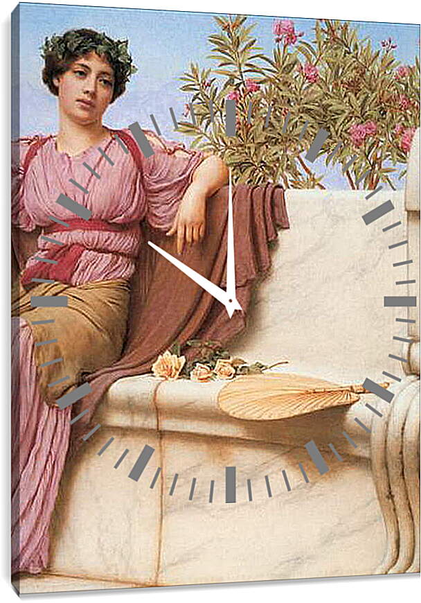 Часы картина - Tranquillity (Detail). Джон Уильям Годвард
