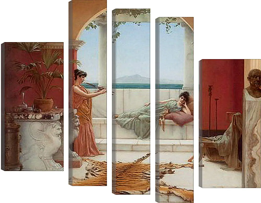 Модульная картина - The Sweet Siesta of a Summer Day. Джон Уильям Годвард