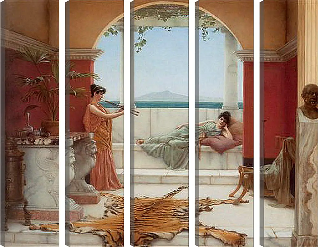 Модульная картина - The Sweet Siesta of a Summer Day. Джон Уильям Годвард