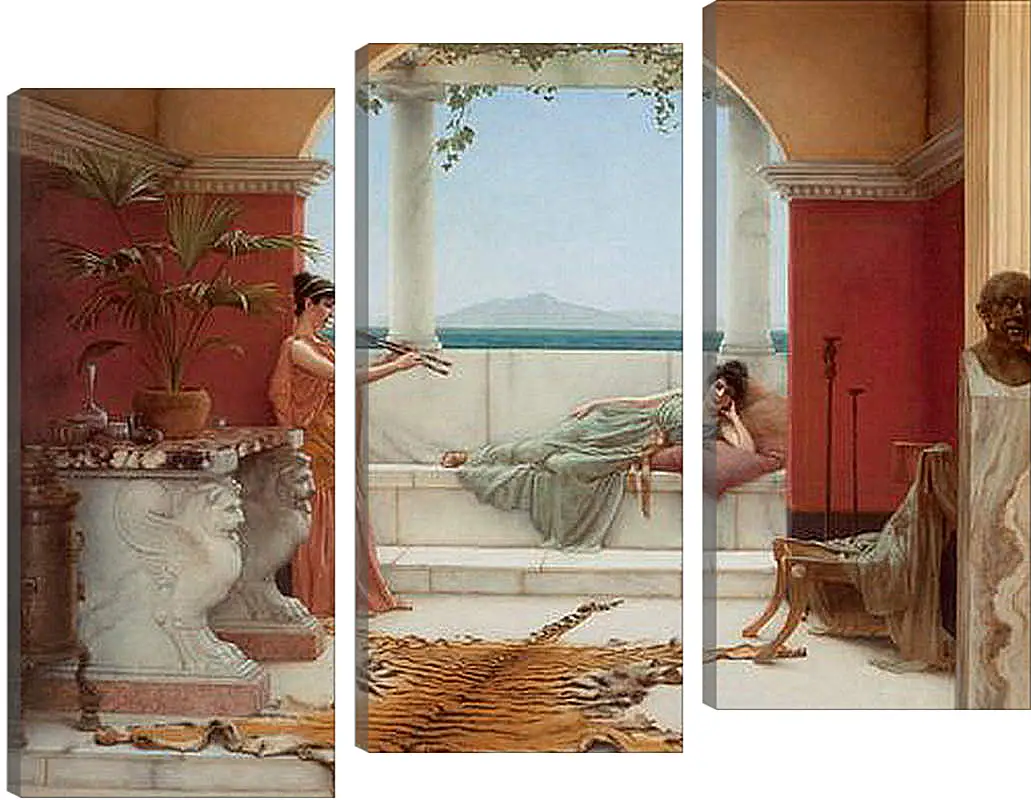 Модульная картина - The Sweet Siesta of a Summer Day. Джон Уильям Годвард