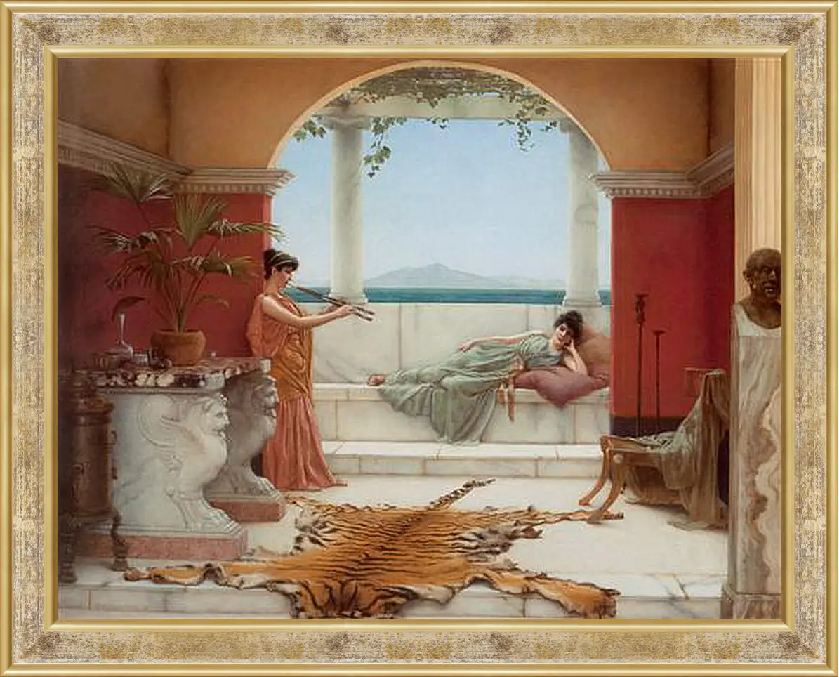 Картина в раме - The Sweet Siesta of a Summer Day. Джон Уильям Годвард