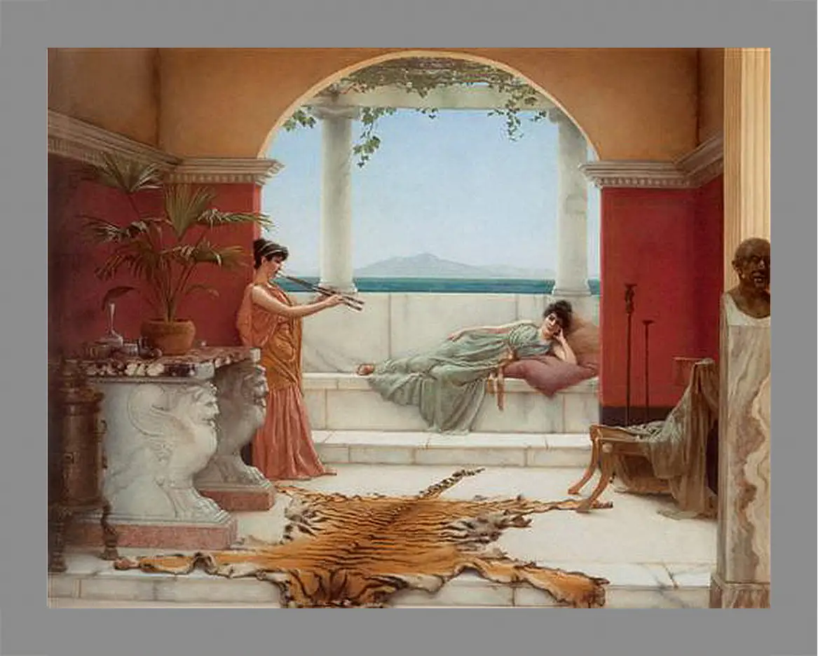 Картина в раме - The Sweet Siesta of a Summer Day. Джон Уильям Годвард