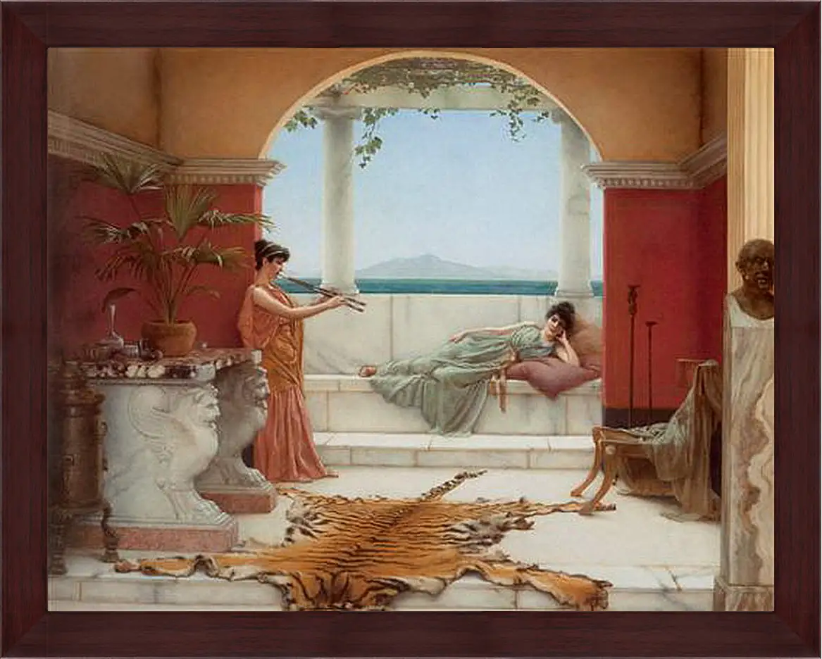Картина в раме - The Sweet Siesta of a Summer Day. Джон Уильям Годвард