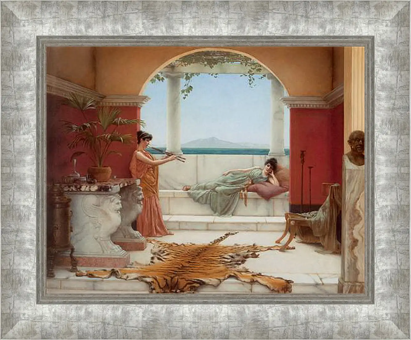 Картина в раме - The Sweet Siesta of a Summer Day. Джон Уильям Годвард