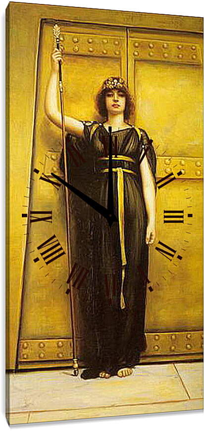 Часы картина - The Priestess. Джон Уильям Годвард
