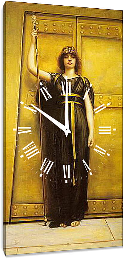 Часы картина - The Priestess. Джон Уильям Годвард