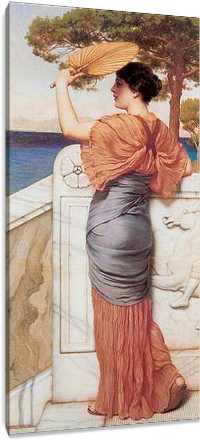 Постер и плакат - On the Balcony. Джон Уильям Годвард
