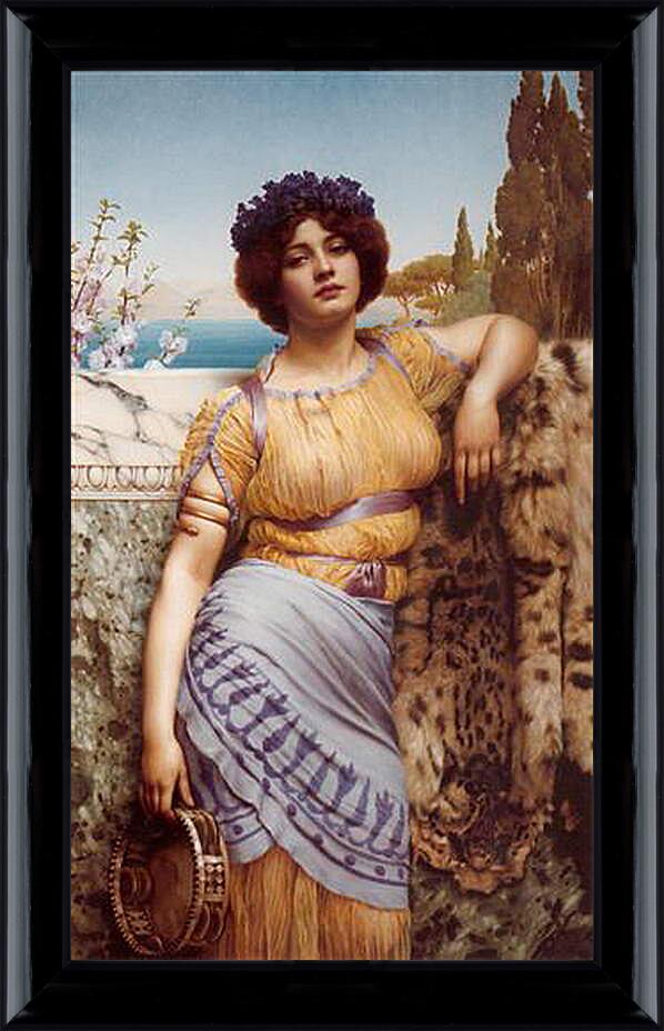 Картина в раме - Ionian Dancing Girl. Джон Уильям Годвард
