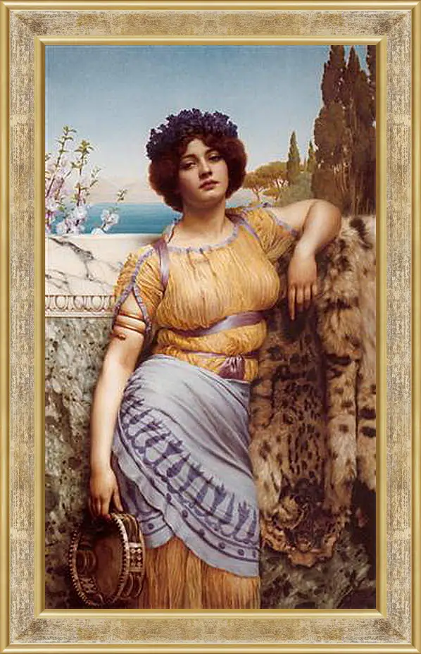 Картина в раме - Ionian Dancing Girl. Джон Уильям Годвард