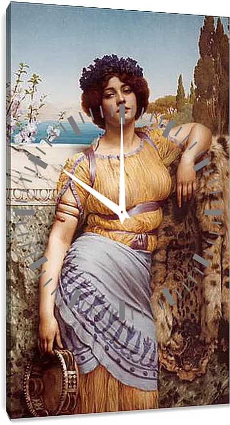 Часы картина - Ionian Dancing Girl. Джон Уильям Годвард