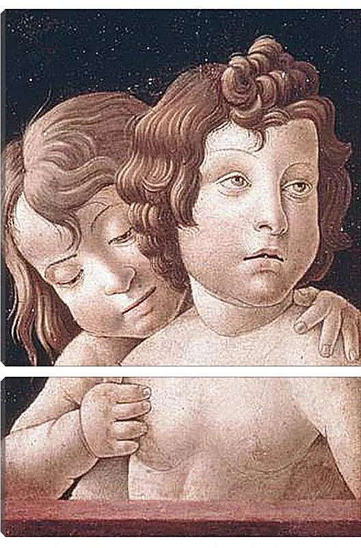 Модульная картина - Christ and Saint John - Христос и Святой Джон. Джованни Беллини