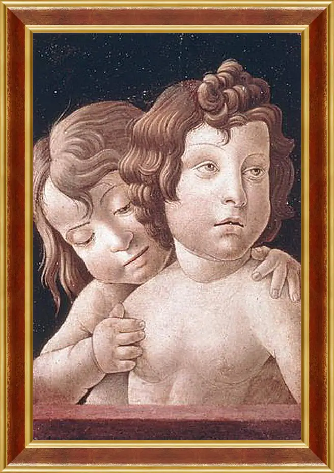 Картина в раме - Christ and Saint John - Христос и Святой Джон. Джованни Беллини