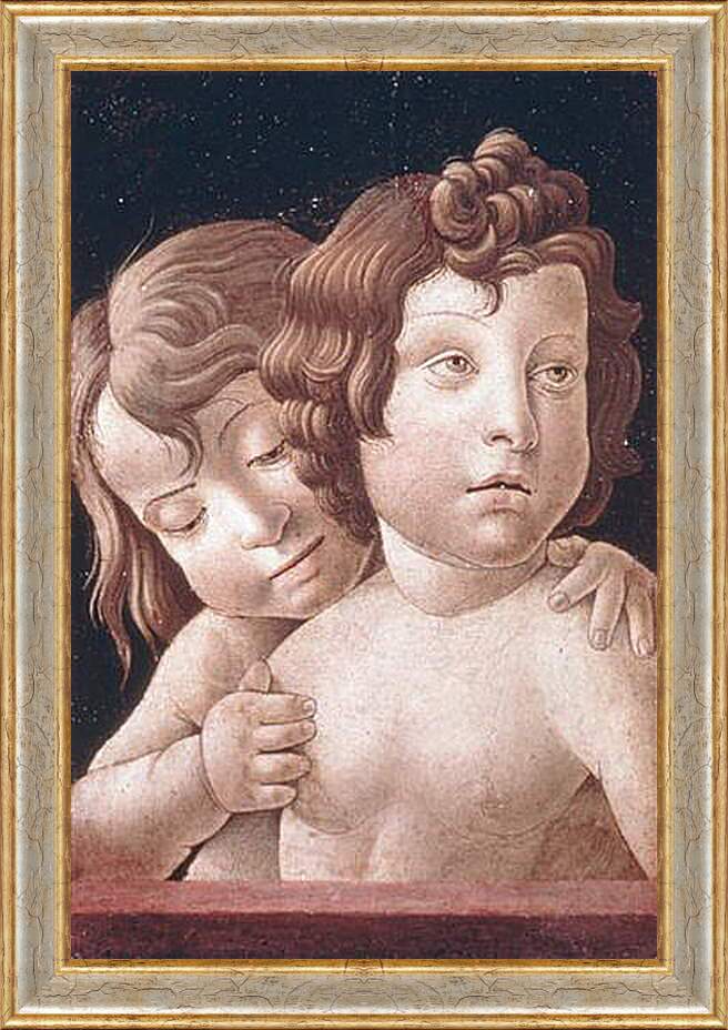 Картина в раме - Christ and Saint John - Христос и Святой Джон. Джованни Беллини
