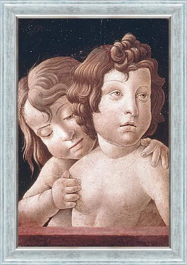 Картина в раме - Christ and Saint John - Христос и Святой Джон. Джованни Беллини