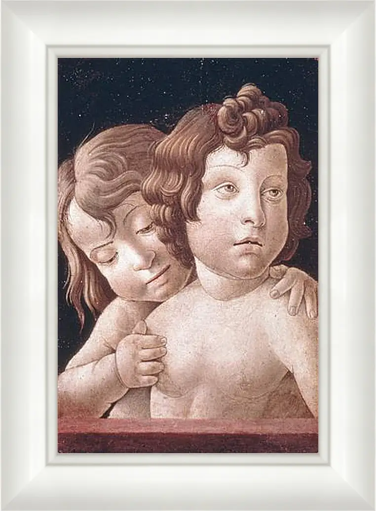 Картина в раме - Christ and Saint John - Христос и Святой Джон. Джованни Беллини