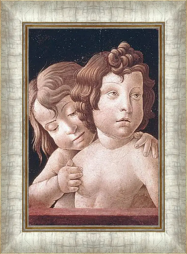 Картина в раме - Christ and Saint John - Христос и Святой Джон. Джованни Беллини