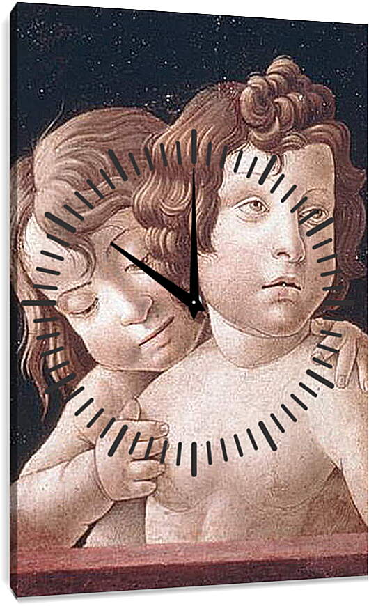 Часы картина - Christ and Saint John - Христос и Святой Джон. Джованни Беллини
