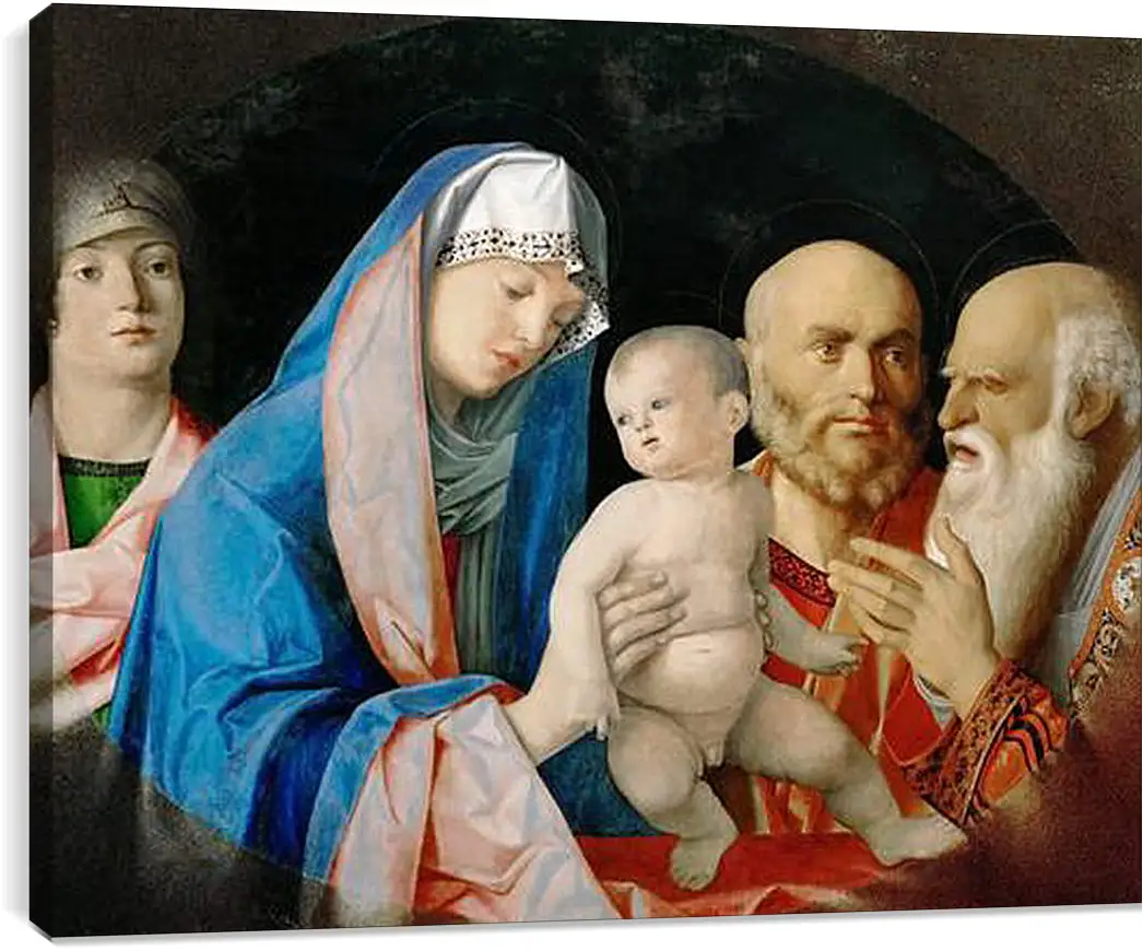 Постер и плакат - Darbringung Christi im Tempel. Джованни Беллини