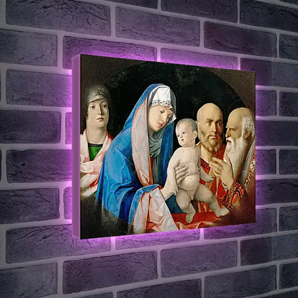 Лайтбокс световая панель - Darbringung Christi im Tempel. Джованни Беллини