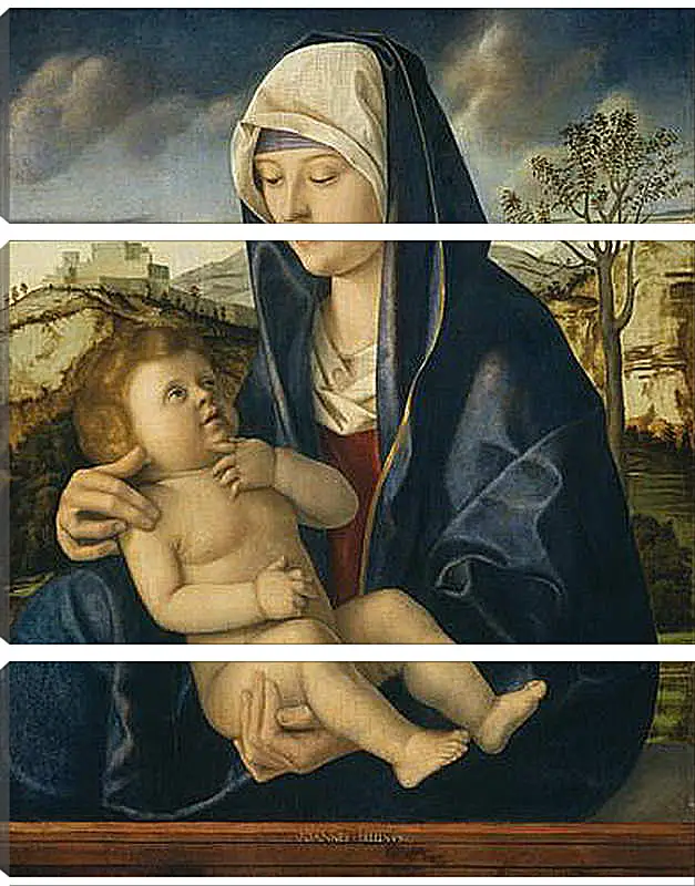 Модульная картина - The Virgin and Child. Джованни Беллини