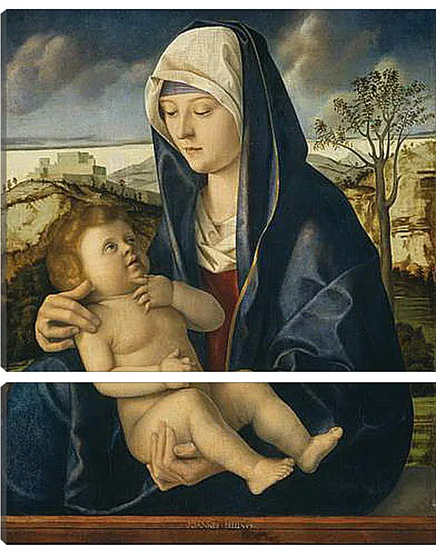 Модульная картина - The Virgin and Child. Джованни Беллини
