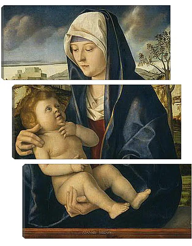 Модульная картина - The Virgin and Child. Джованни Беллини