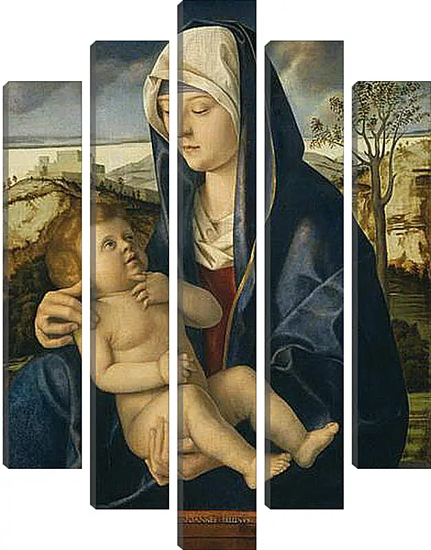 Модульная картина - The Virgin and Child. Джованни Беллини