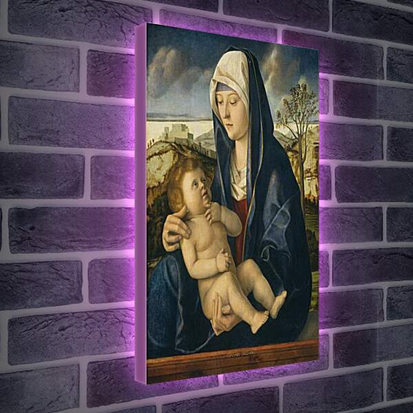 Лайтбокс световая панель - The Virgin and Child. Джованни Беллини