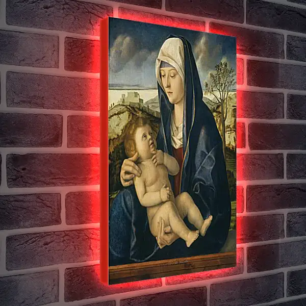 Лайтбокс световая панель - The Virgin and Child. Джованни Беллини