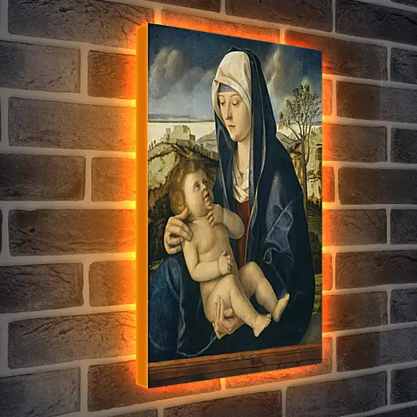 Лайтбокс световая панель - The Virgin and Child. Джованни Беллини