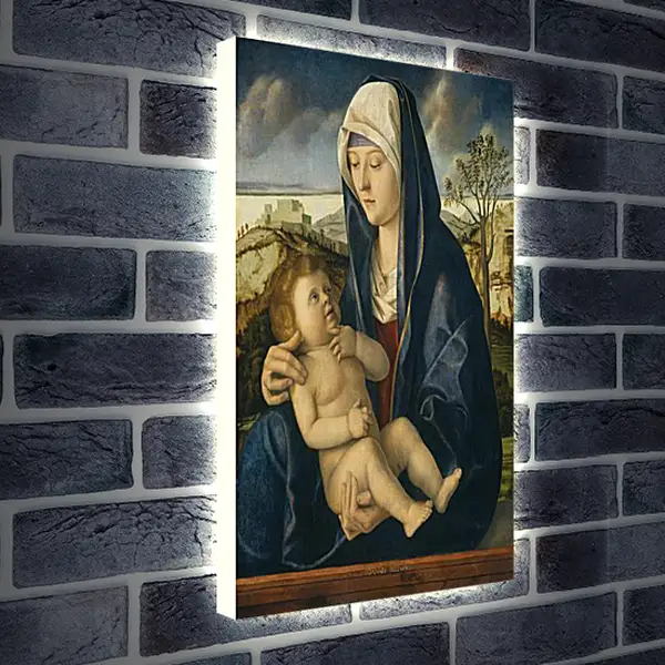 Лайтбокс световая панель - The Virgin and Child. Джованни Беллини