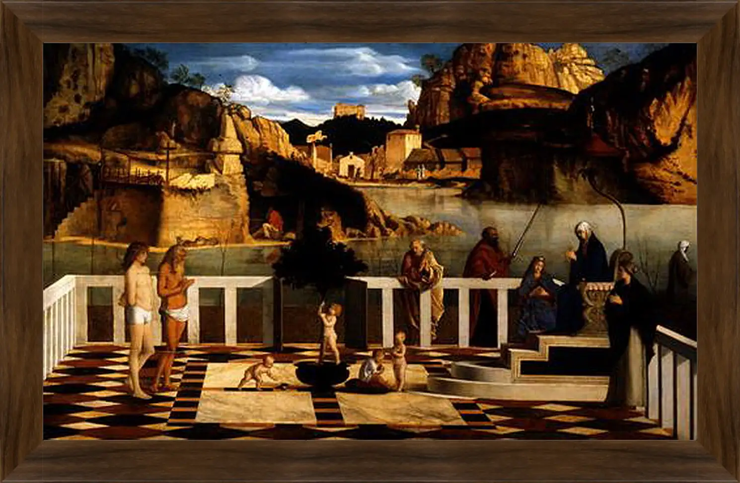 Картина в раме - Sacred Allegory. Джованни Беллини