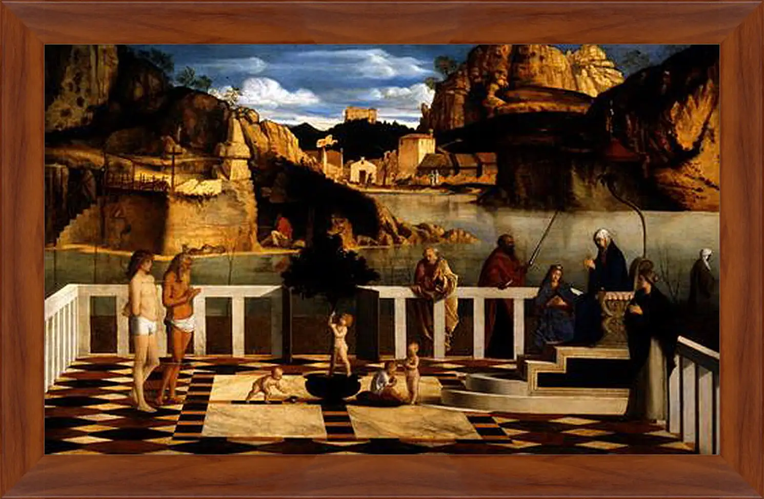Картина в раме - Sacred Allegory. Джованни Беллини