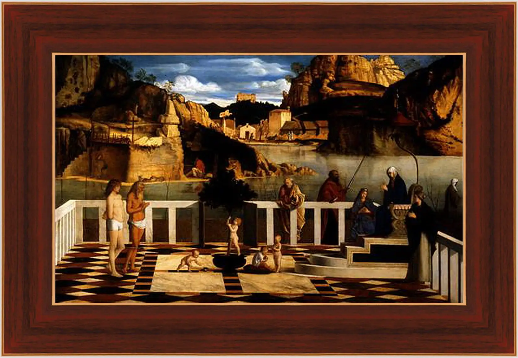 Картина в раме - Sacred Allegory. Джованни Беллини