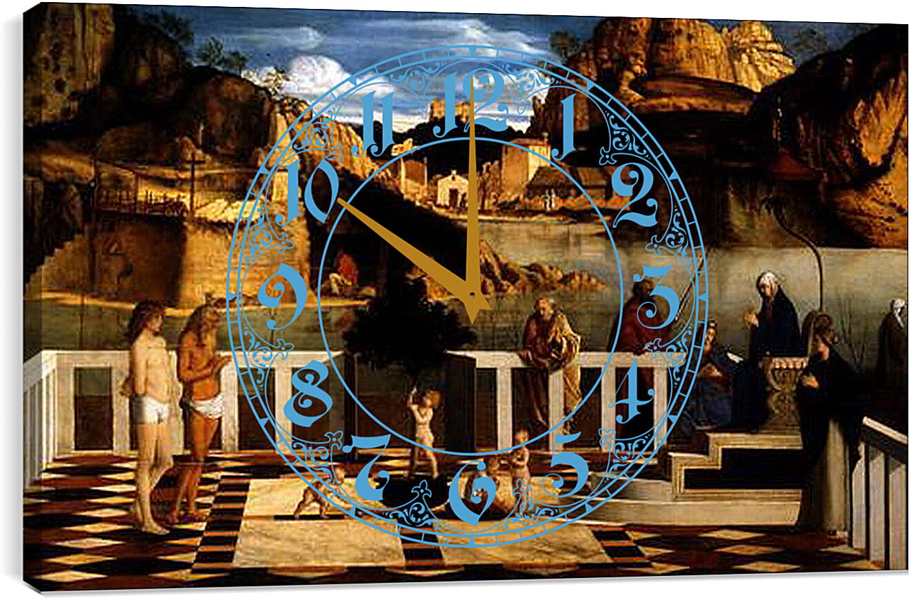 Часы картина - Sacred Allegory. Джованни Беллини
