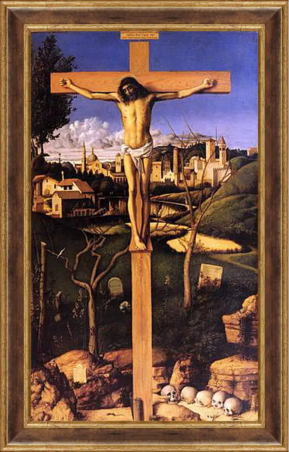 Картина в раме - The Crucifixion. Джованни Беллини