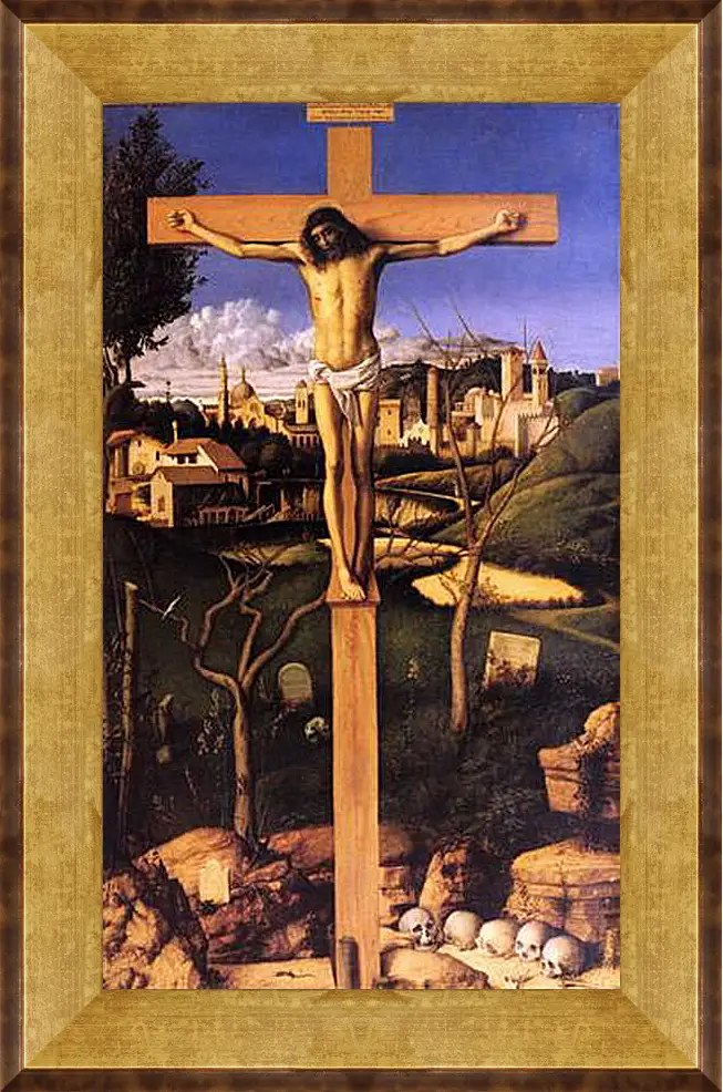 Картина в раме - The Crucifixion. Джованни Беллини
