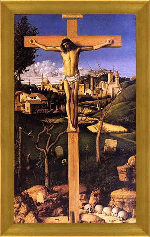 Картина в раме - The Crucifixion. Джованни Беллини
