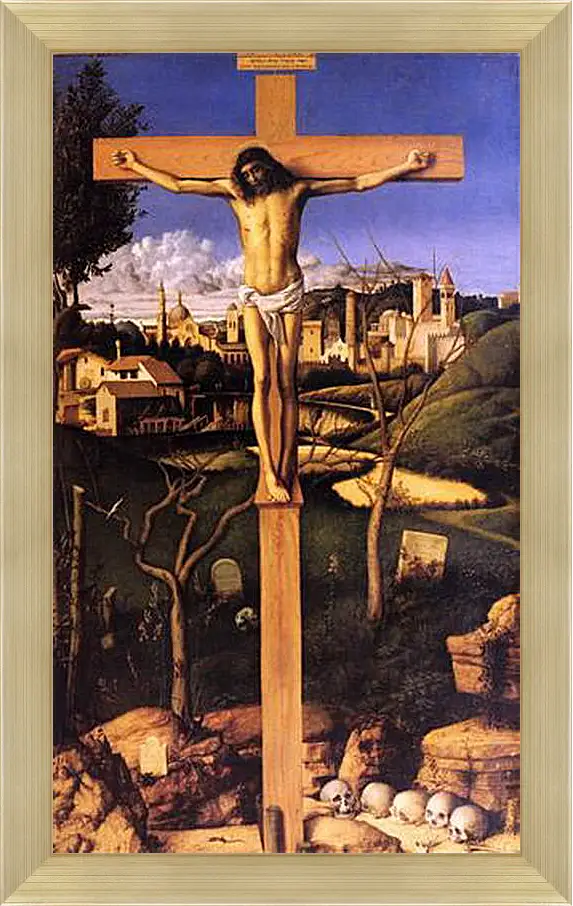 Картина в раме - The Crucifixion. Джованни Беллини