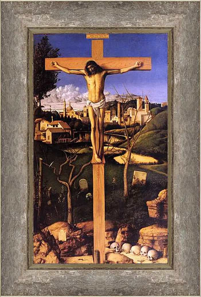 Картина в раме - The Crucifixion. Джованни Беллини