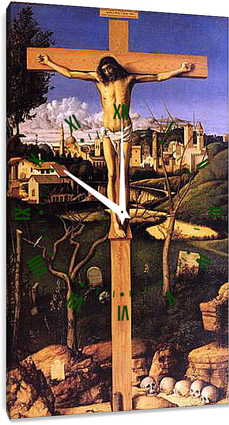 Часы картина - The Crucifixion. Джованни Беллини
