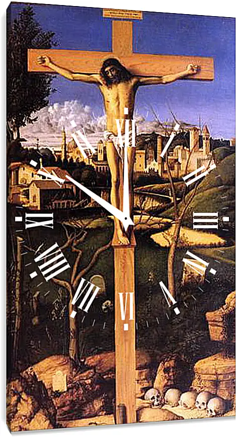 Часы картина - The Crucifixion. Джованни Беллини