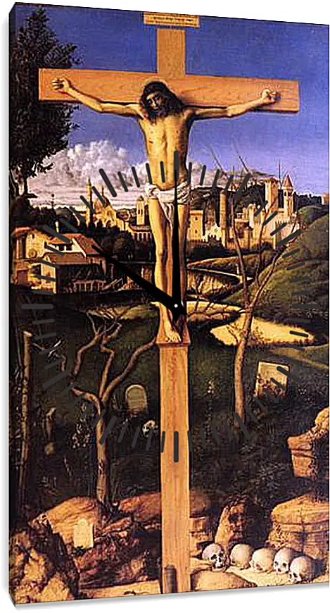 Часы картина - The Crucifixion. Джованни Беллини