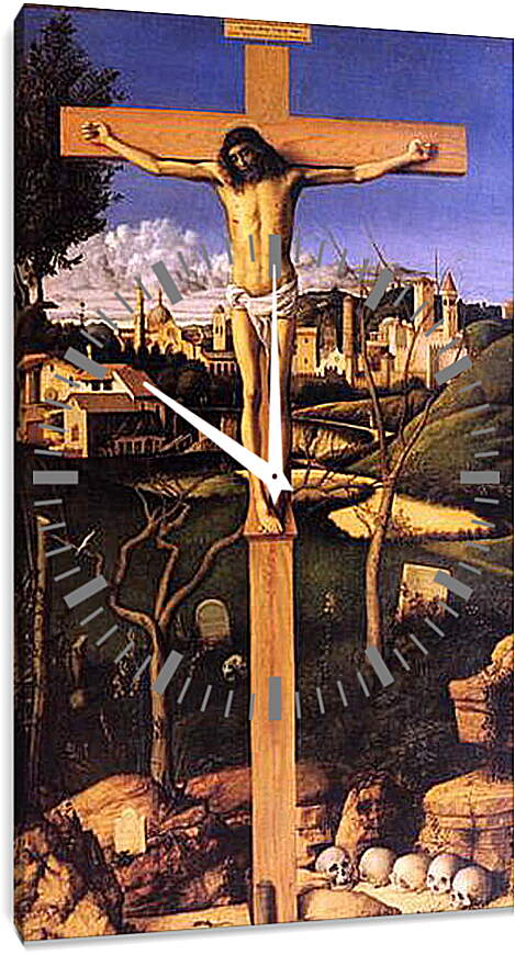 Часы картина - The Crucifixion. Джованни Беллини

