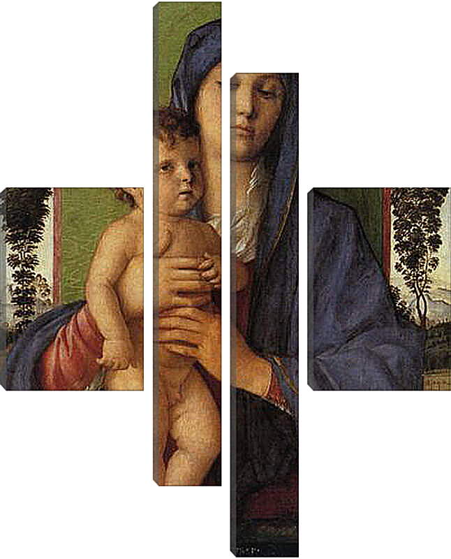 Модульная картина - Madonna degli Alberetti. Джованни Беллини
