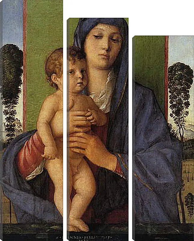 Модульная картина - Madonna degli Alberetti. Джованни Беллини