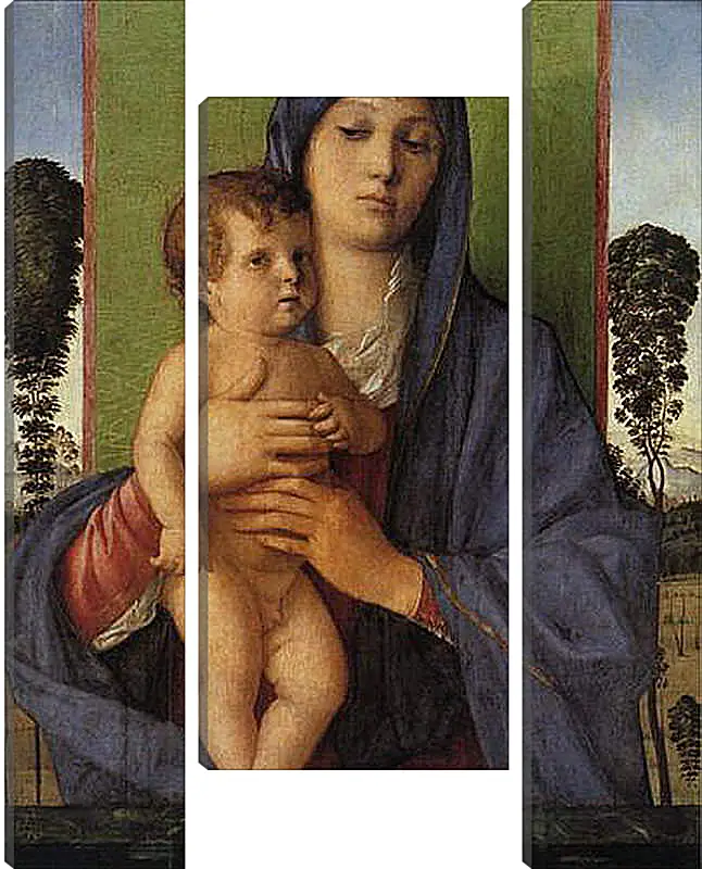 Модульная картина - Madonna degli Alberetti. Джованни Беллини