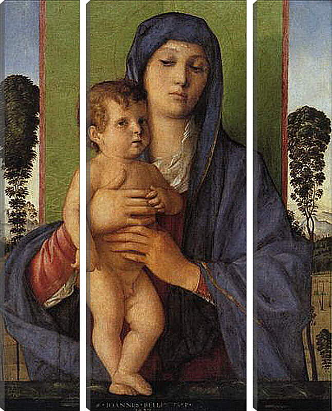 Модульная картина - Madonna degli Alberetti. Джованни Беллини
