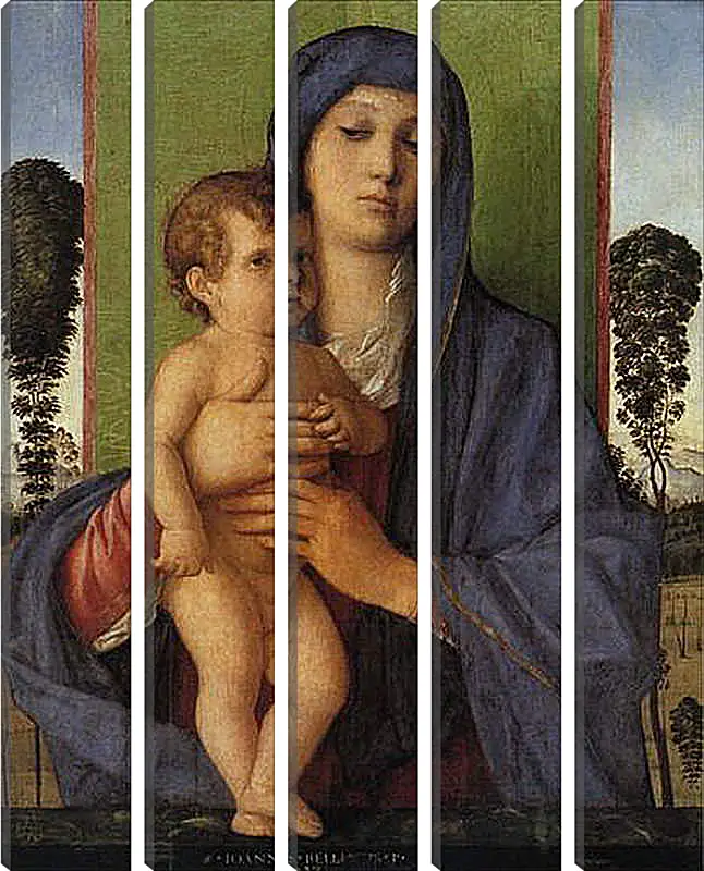 Модульная картина - Madonna degli Alberetti. Джованни Беллини