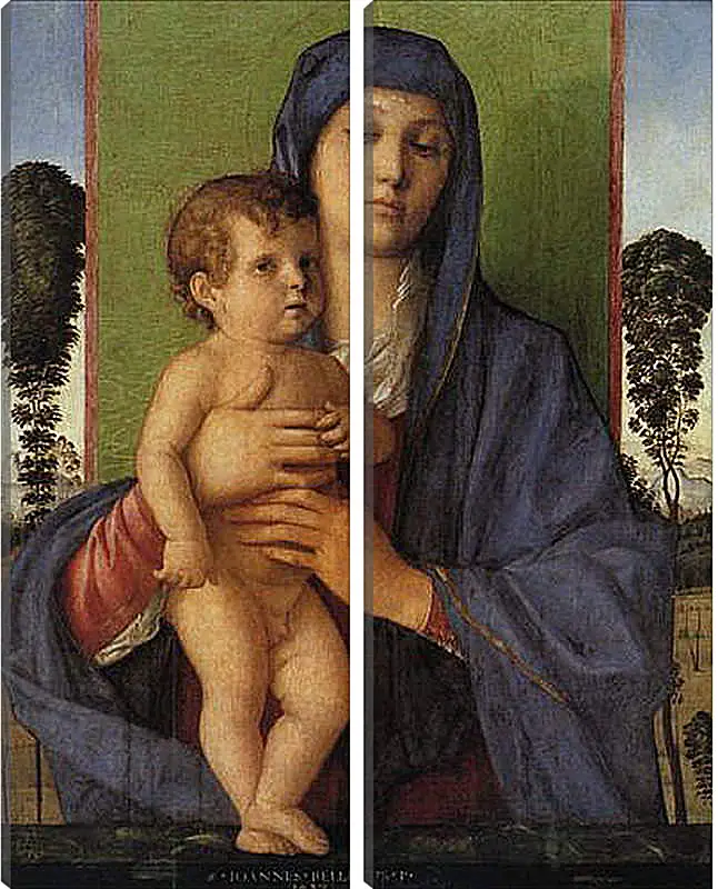 Модульная картина - Madonna degli Alberetti. Джованни Беллини